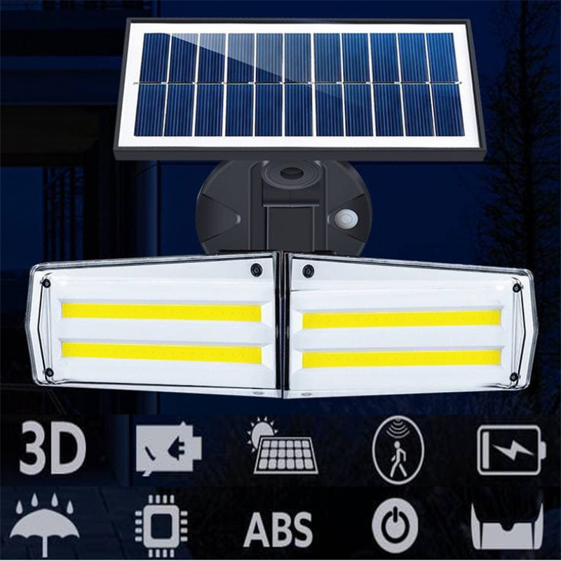Solar Lights Outdoor Spotlights 360 Rotatable IP65 Waterproof for Porch Garden Patio Yard Garage Solar Security Lights