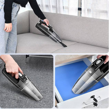 Portable Car Vacuum Cleaner High Power Handheld Vacuum with Air Compressor Pump Car Interior Cleaning Tools