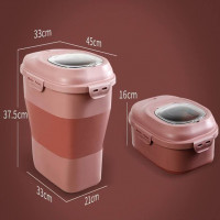 Lina store Folding storage boxes bins rice bucket folding box plastic collapsible storage boxes