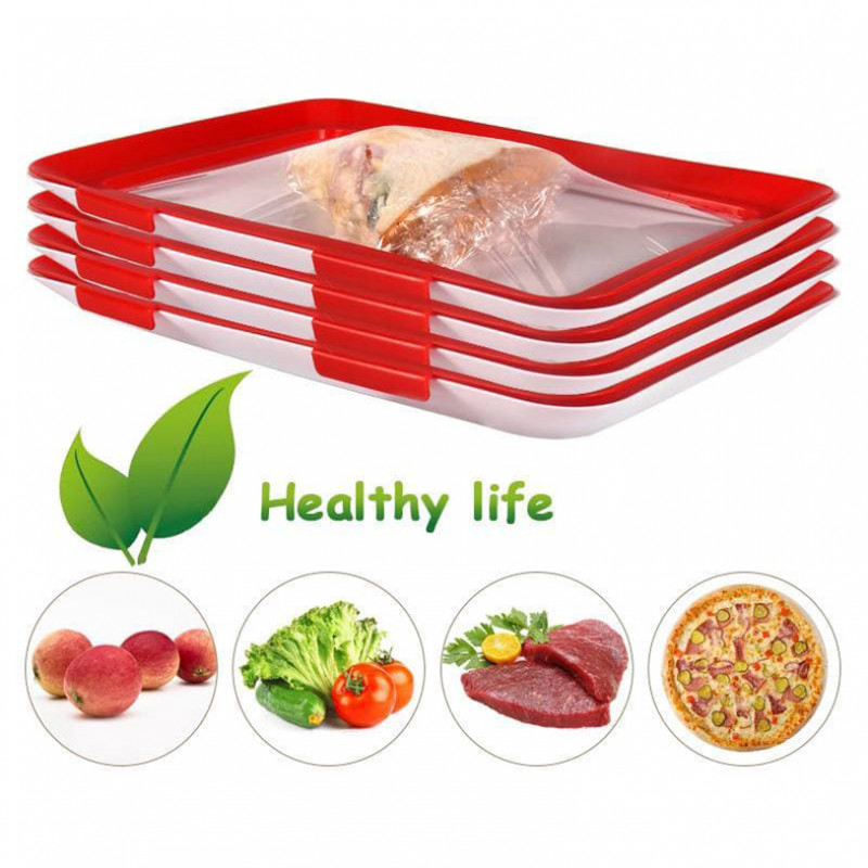 Great Material Food Plastic Preservation Tray Plastic Reusable Preservation Trays