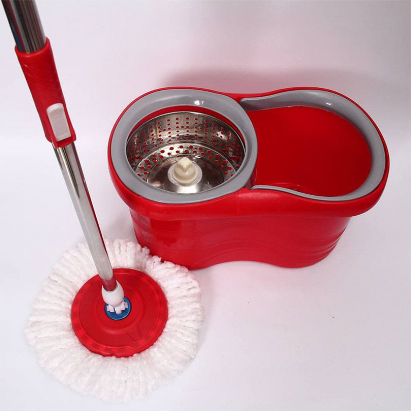 hand washing free mop Eight-character barrel mop Double-drive hand pressure rotation mop bucket