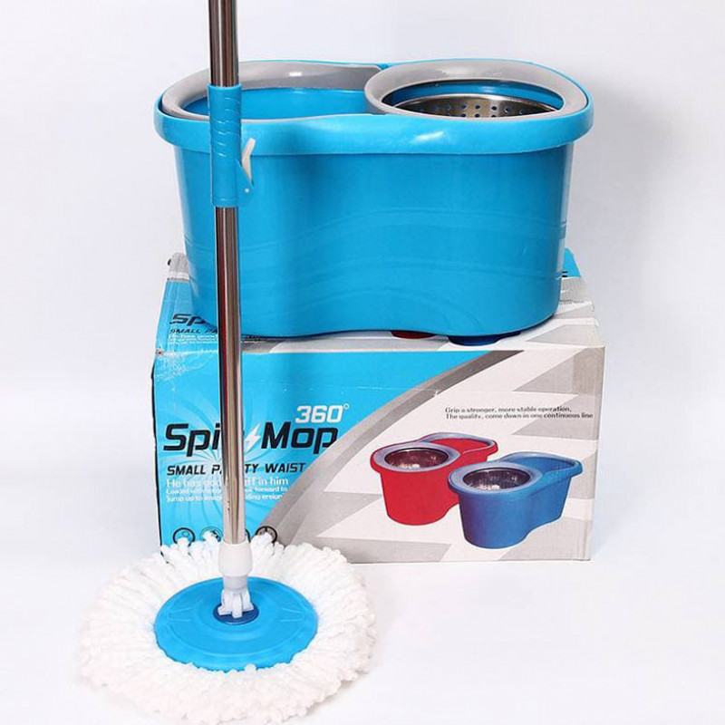 hand washing free mop Eight-character barrel mop Double-drive hand pressure rotation mop bucket