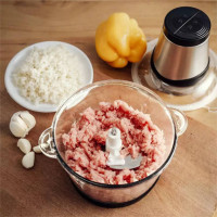 Glass electric 3L multifunctional meat grinder food processor with meat grinder for kitchen household