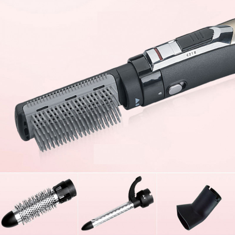 4 in 1 Electric Hair Brush Dryer Curling One-Step Hair Volumizer Straightener Styling Heating Comb Blow Dryer Brush Dropshipping