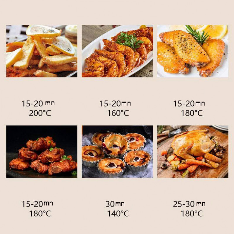 Electric Air fryer Automatic Deep fryer without oil Air frying machine Deep fat fryer for home fries