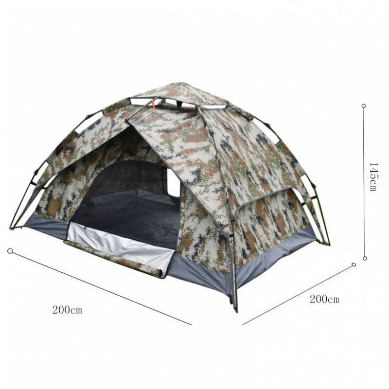 Automatic Waterproof Custom Outdoor Portable Lightweight Backpacking Camping Tent size 2m x 2m