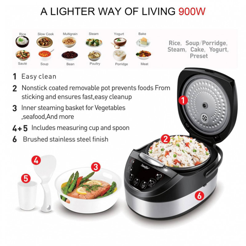 Inner Cooking Pot Universal Inner Pot Stainless Steel Inner Pot Rice Cooker  Part 