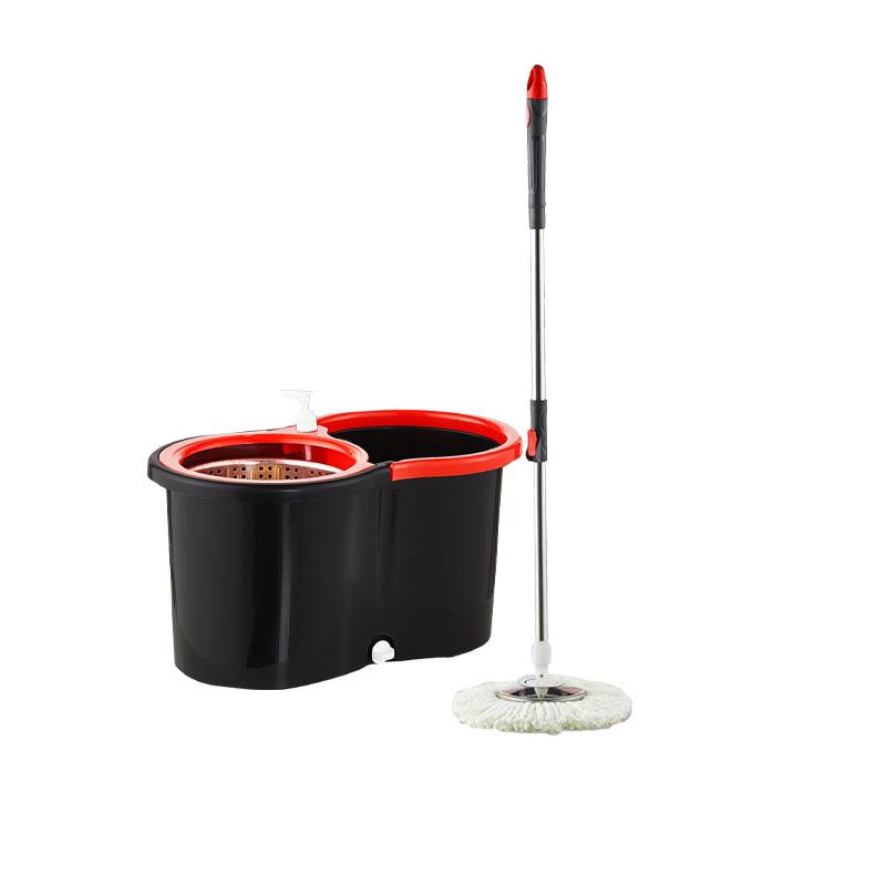 stainless steel mop plastic basket steel plate rotating mop bucket
