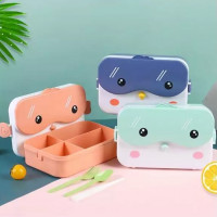 Lina store lunch box portable for office worker school 1-layer​ inside plastic 2007