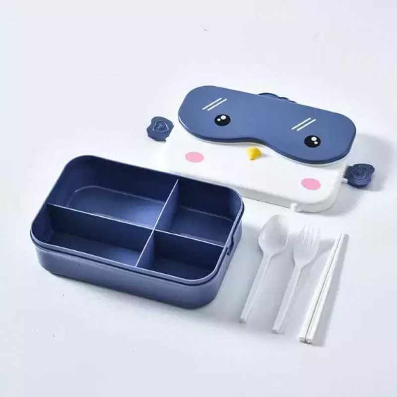 lunch box portable for office worker school 1-layer​ inside plastic 2007