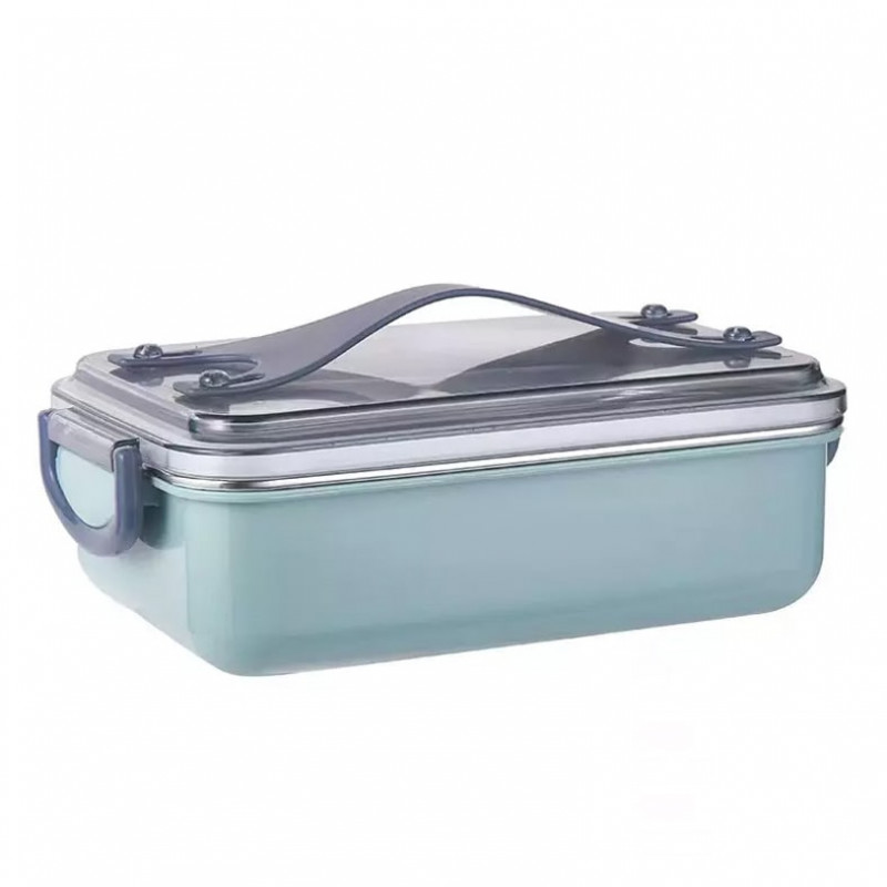 lunch box portable for office worker school 1-layer​ inside  stainless steel 563