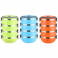 Lina Store Bento Box Adult Lunch Box 4 Tier Stainless Steel Stackable Thermal Food Container Lina Store Bento Box Adult Lunch Box 4 Tier Stainless Steel Stackable Thermal Food Container