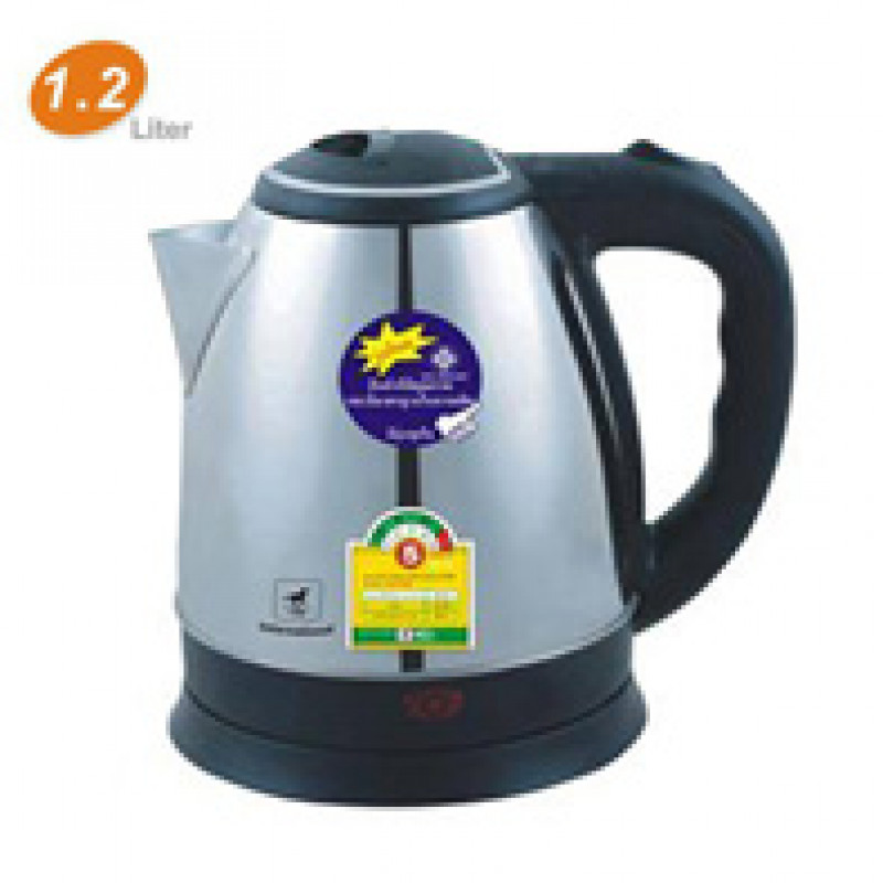Rainer all stainless steel electric kettle 1.2L steel cover fast boiling water electric kettle