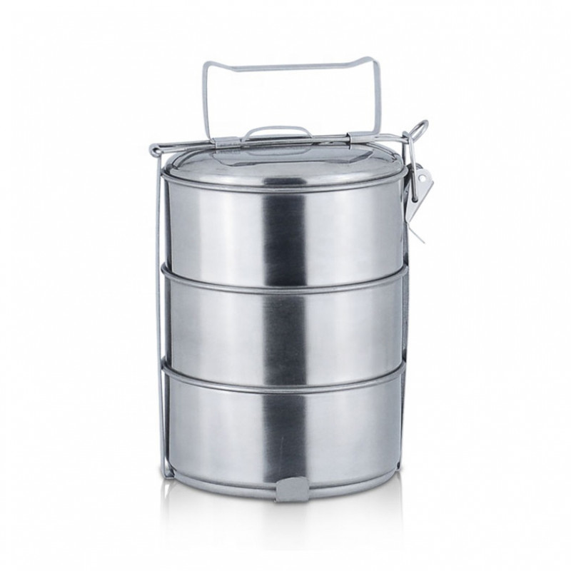 Lunch Box Stainless Steel​ 3layer 2 horse