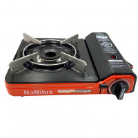 Lina Store Mini Portable Windproof Camping Stove Gas Stove Burner BBQ Picnic Outdoor Stove Shield Steel Stainless Packing