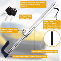 Car Lock Brake with Steering Stainless steel
