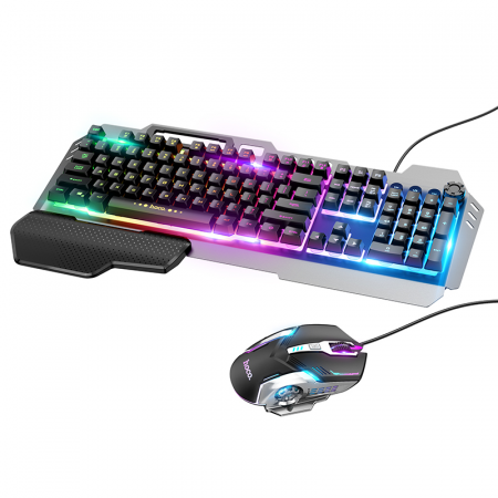 Keyboard+Mouse Wire Set Gaming hoco GM12 Light