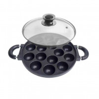 Lina Store Takoyaki pan iron with glass cover 27cm