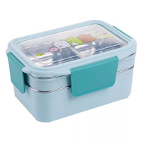 Lina Store Lunch Box Plastic square 2Layer 5063 Lina Store Lunch Box Plastic square 2Layer 5063