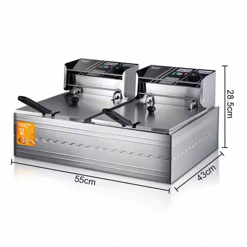 stainless Steel Deep Fryer 2 size 11L R-5221 (5000w) Lina