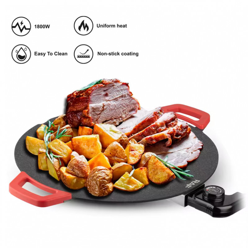 Non-stick electric Barbecue grill R-5304 (1800W) Lina