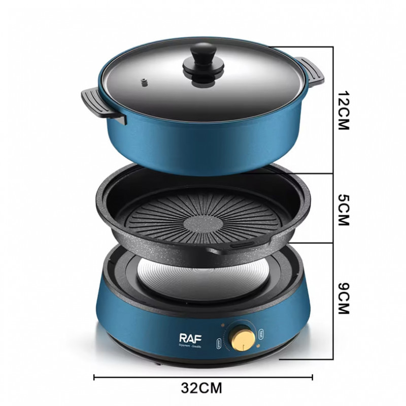 Electric Cooker Stepless pot and fryer R-5318 (1350W) Lina