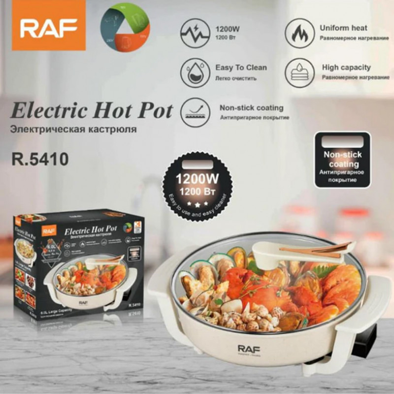 Non-stick Electric Hot Pot 6L R-5410 (1200W 6L) Lina