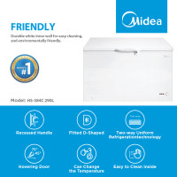 Midea Chest frezzer Non-inverter 199L HS-384C Midea Chest frezzer Non-inverter 199L HS-384C