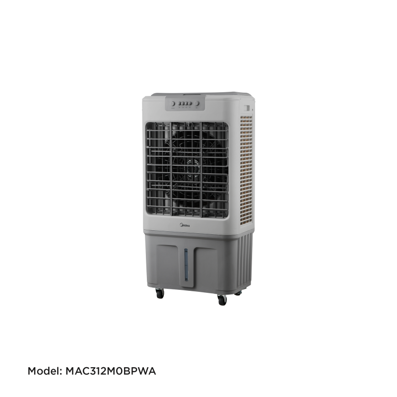Midea_Air Cooler_Model MAC312M0BPWA_150W_Max Line 23L(31.5L)_1500m³/h _3 speeds_Mecahnical Control