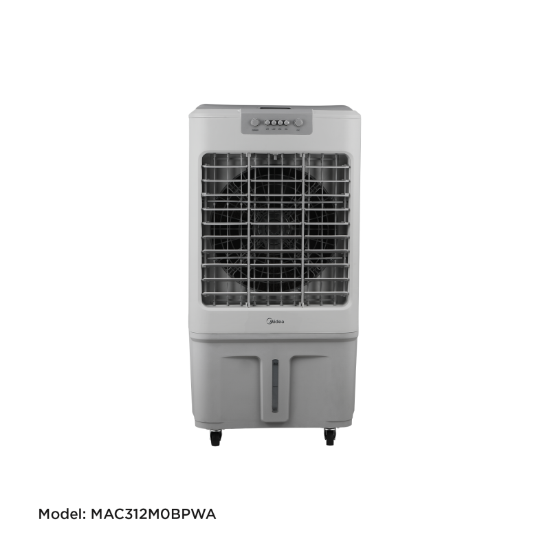 Midea_Air Cooler_Model MAC312M0BPWA_150W_Max Line 23L(31.5L)_1500m³/h _3 speeds_Mecahnical Control