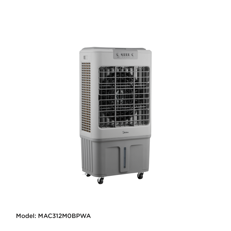 Midea_Air Cooler_Model MAC312M0BPWA_150W_Max Line 23L(31.5L)_1500m³/h _3 speeds_Mecahnical Control