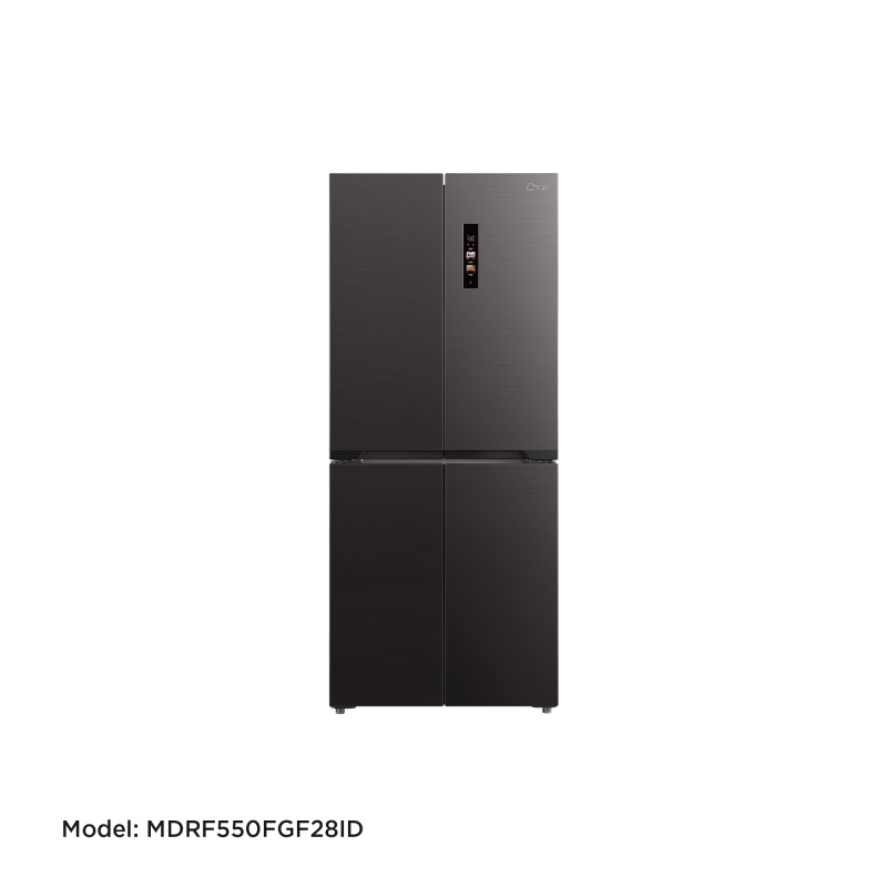 Midea_Refrigerator_Model  MDRF550FGF28ID_Inverter_MD_Jazz Black  metal_407L_BCD410
