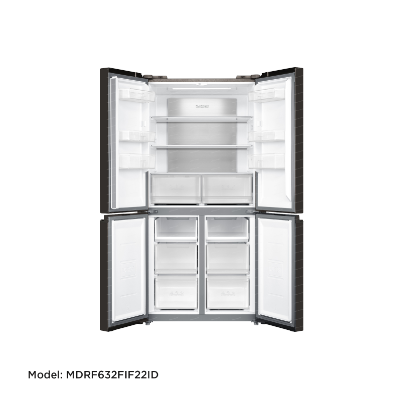  Midea_Refrigerator_Model  MDRF632FIF22ID_Inverter_MD_Black  galss_474L_WIFI_BCD470