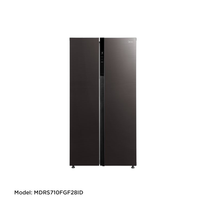 Midea_Refrigerator_Model MDRS710FGF28ID_Inverter,SBS,Jazz Black metal,548L,BCD530