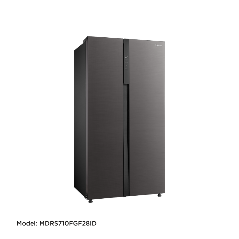 Midea_Refrigerator_Model MDRS710FGF28ID_Inverter,SBS,Jazz Black metal,548L,BCD530