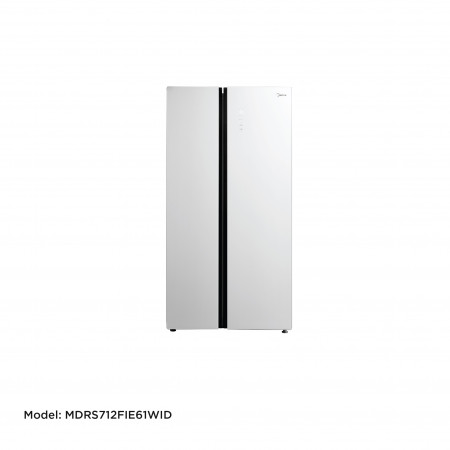  Midea_Refrigerator_Model  MDRS712FIE61WID_Inverter_SBS_White glass_548L_BCD530