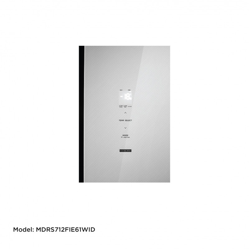  Midea_Refrigerator_Model  MDRS712FIE61WID_Inverter_SBS_White glass_548L_BCD530