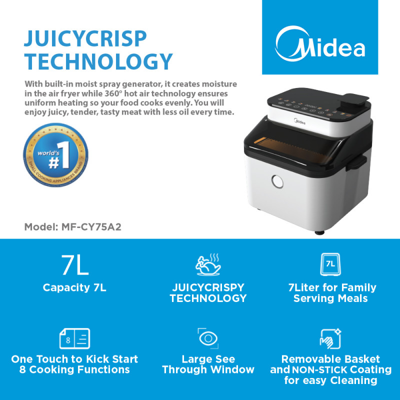 Midea Air Fryer 7.3L MF-CY75A2