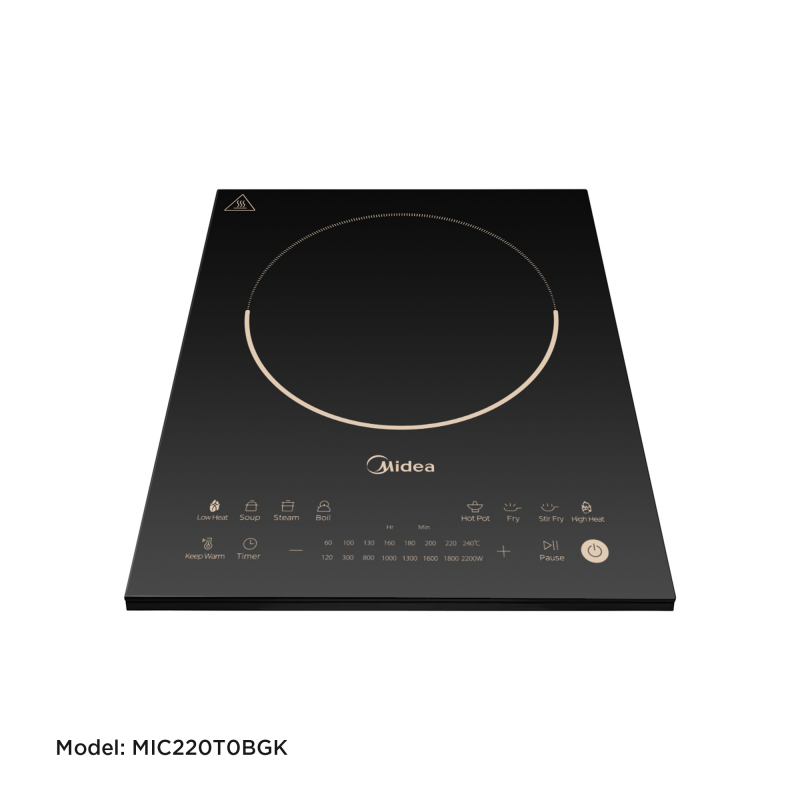 Midea_Induction Cooker_Model MIC220T0BGK_2200W,Built-in/Table Use