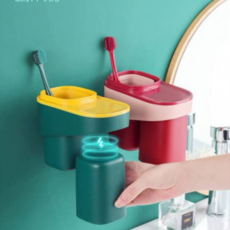Home Toothbrush rack Bathroom wall-mounted