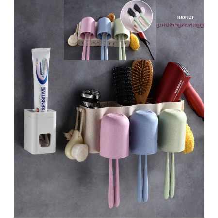 toothbrush holder wall-sucking cups, toothpaste box