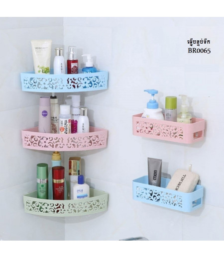 Punch-free toilet rack wall hanging bathroom storage rack wall suction toilet storage box suction cup tripod