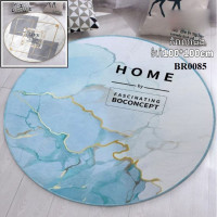 My Home Pink Marble Carpet Foyer Living Room Swivel Chair Computer Chair Hanging Basket Bedroom Bedside Blanket