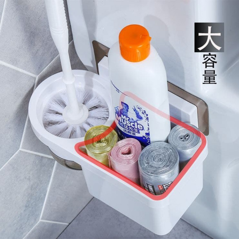 Toilet brush storage box toilet brush shelf artifact