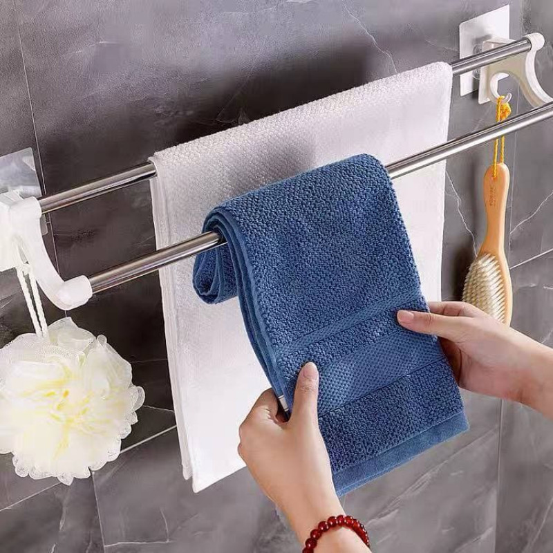 Towel rack free punching toilet rack stainless steel 