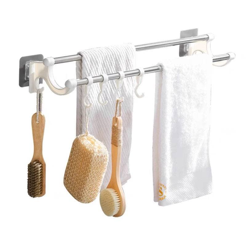 Towel rack free punching toilet rack stainless steel 