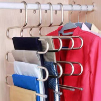 My Home Pants rack multifunctional multi-layer S-type magic household pants trousers hanger 