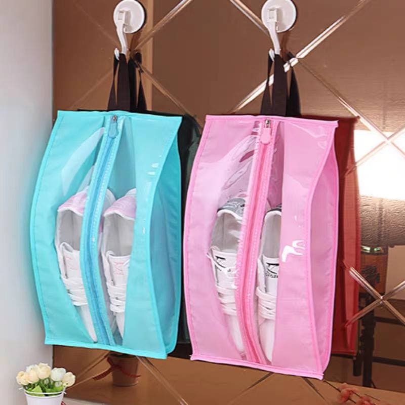 Transparent Shoe Bags for Travel Large Clear Shoes Organizers Storage Pouch with Rope for Men and Women