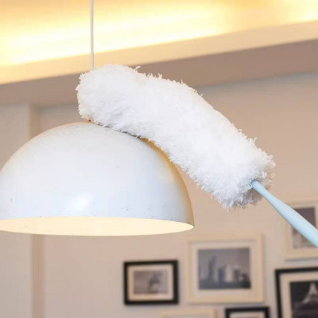 Microfiber Duster, with Extension Pole Stainless Steel , Reusable Bendable Duster Sets