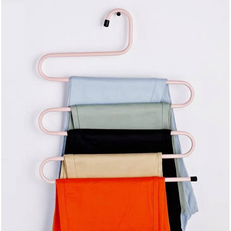 Multifunctional pants rack household seamless pants storage